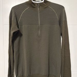 Lululemon dark green quarter zip